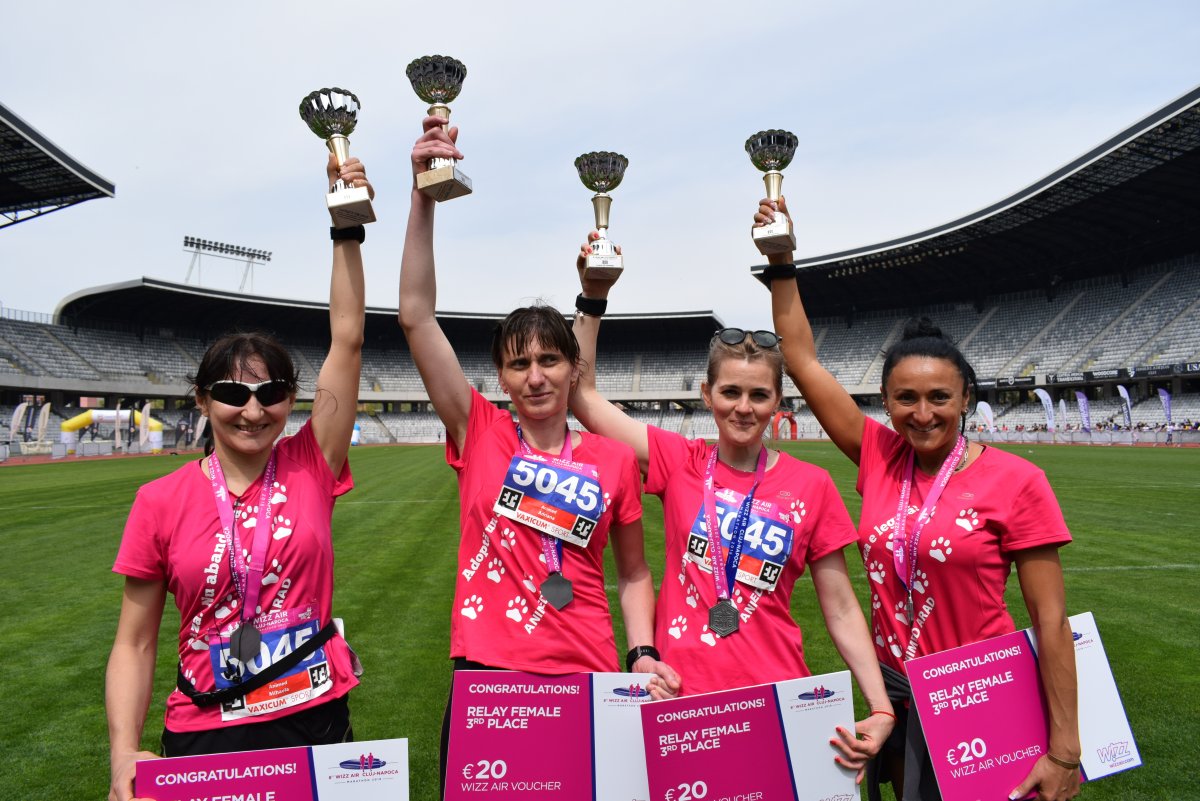 8th Wizz Air Cluj-Napoca Marathon. Echipa Animed locul III